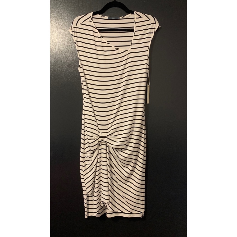 Tart Collections Black/White Stripe Dress M NWT